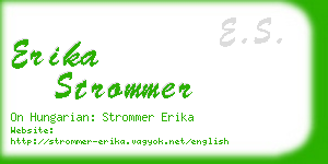 erika strommer business card